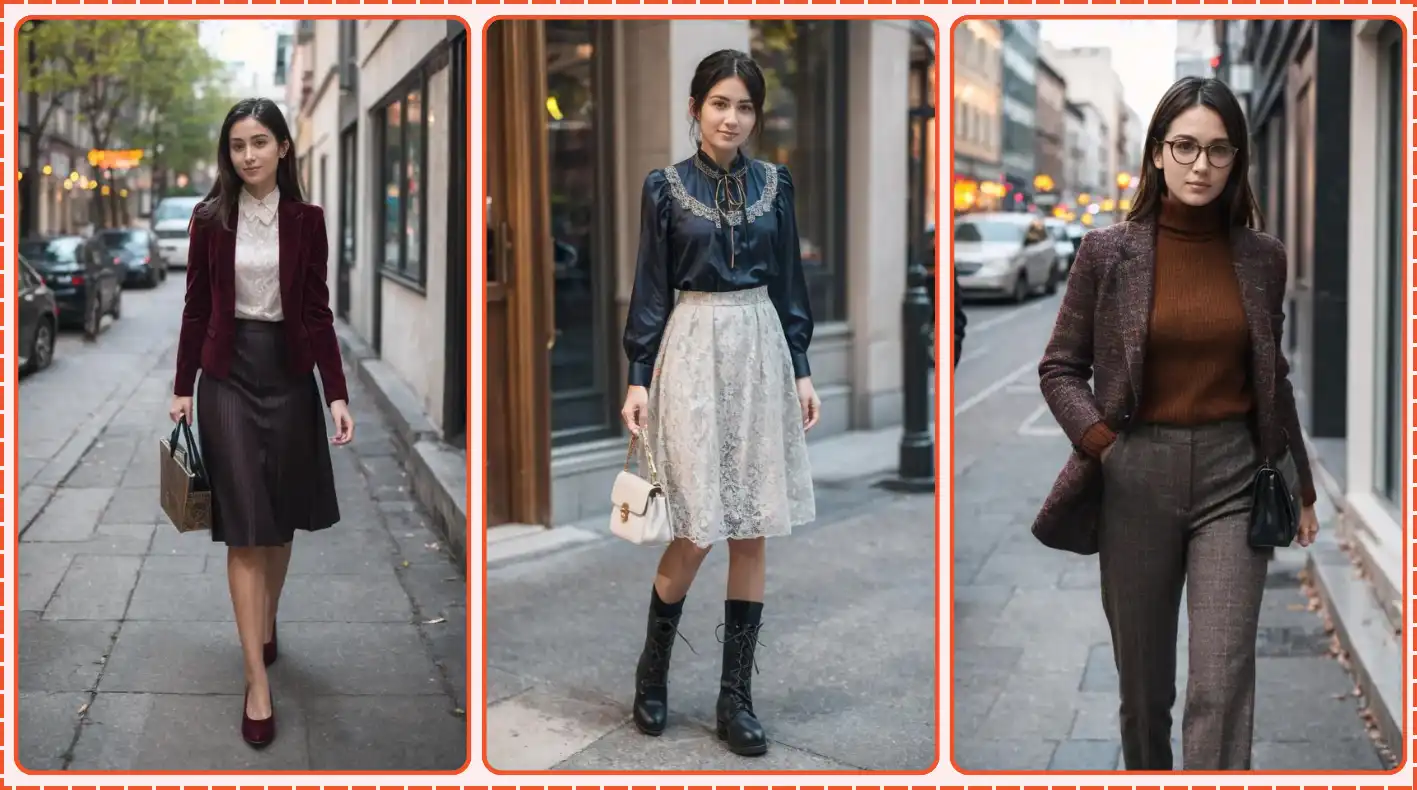 Dark Academia Autumn Outfits - Elegant Vogue