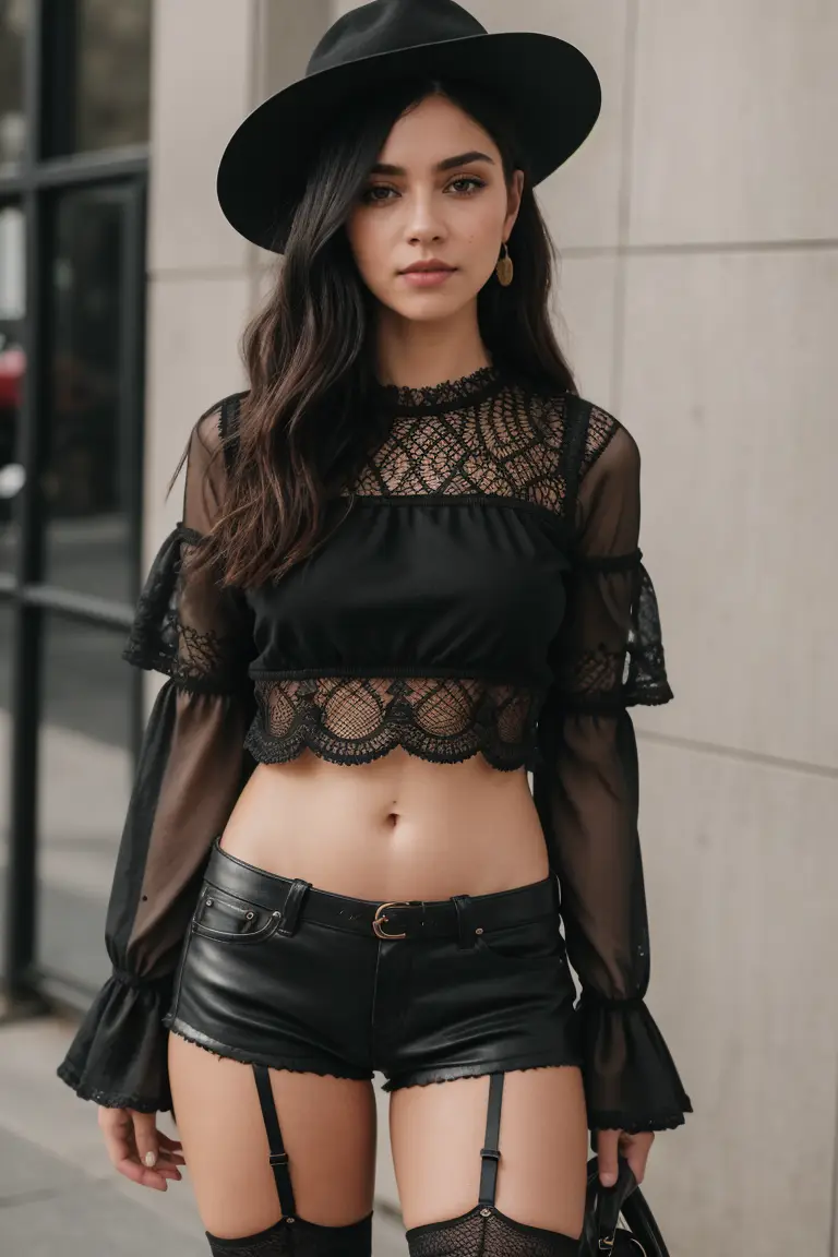 dark boho outfits