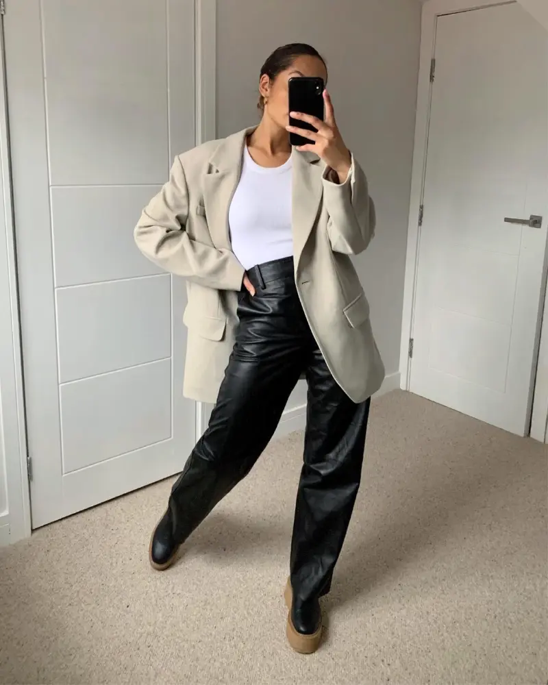 leather pants outfit