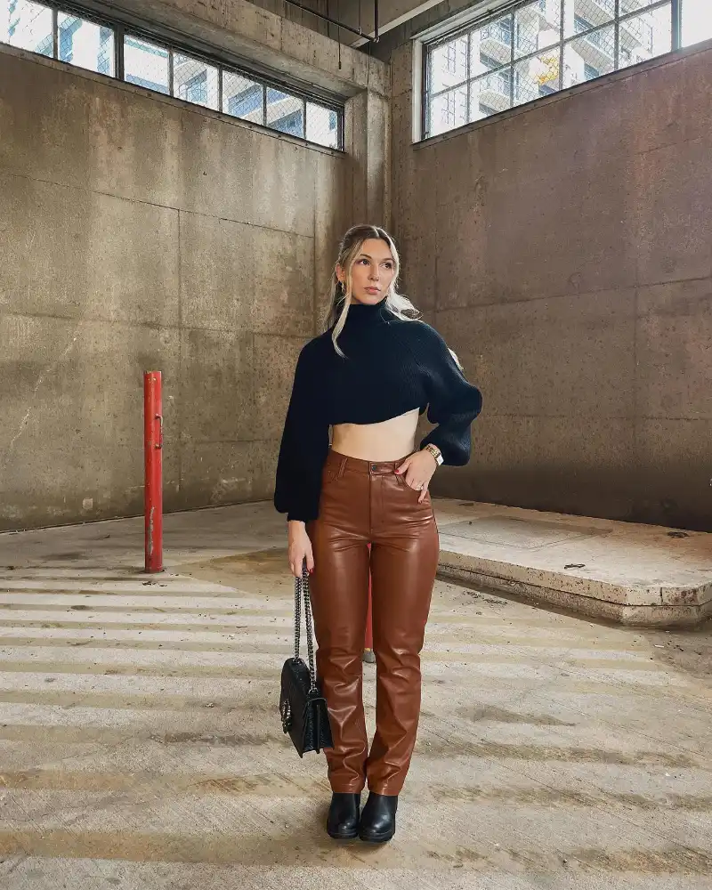 leather pants outfit