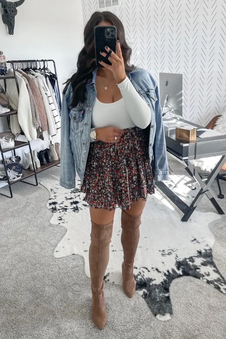 skirt outfit ideas for fall