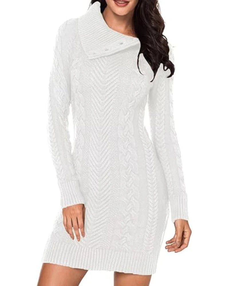 white sweater dress outfit